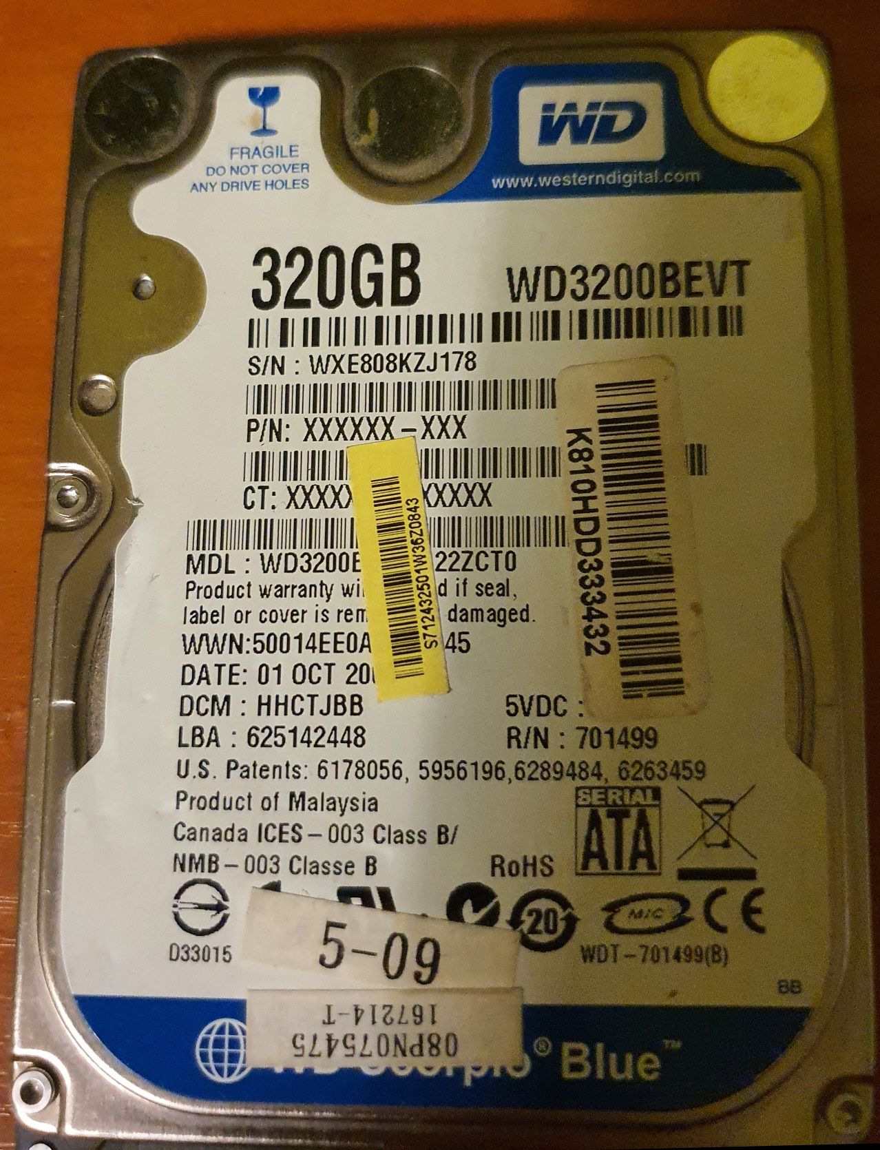 Hard Drive Western Digital 320GB твърд диск