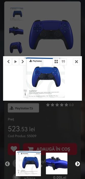 Sony PlayStation 5 DualSense Wireless Controller - Cobalt Blue (PS5)