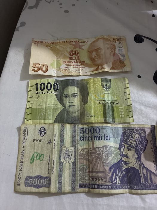 Bacnota romaneasca veche 5000 lei