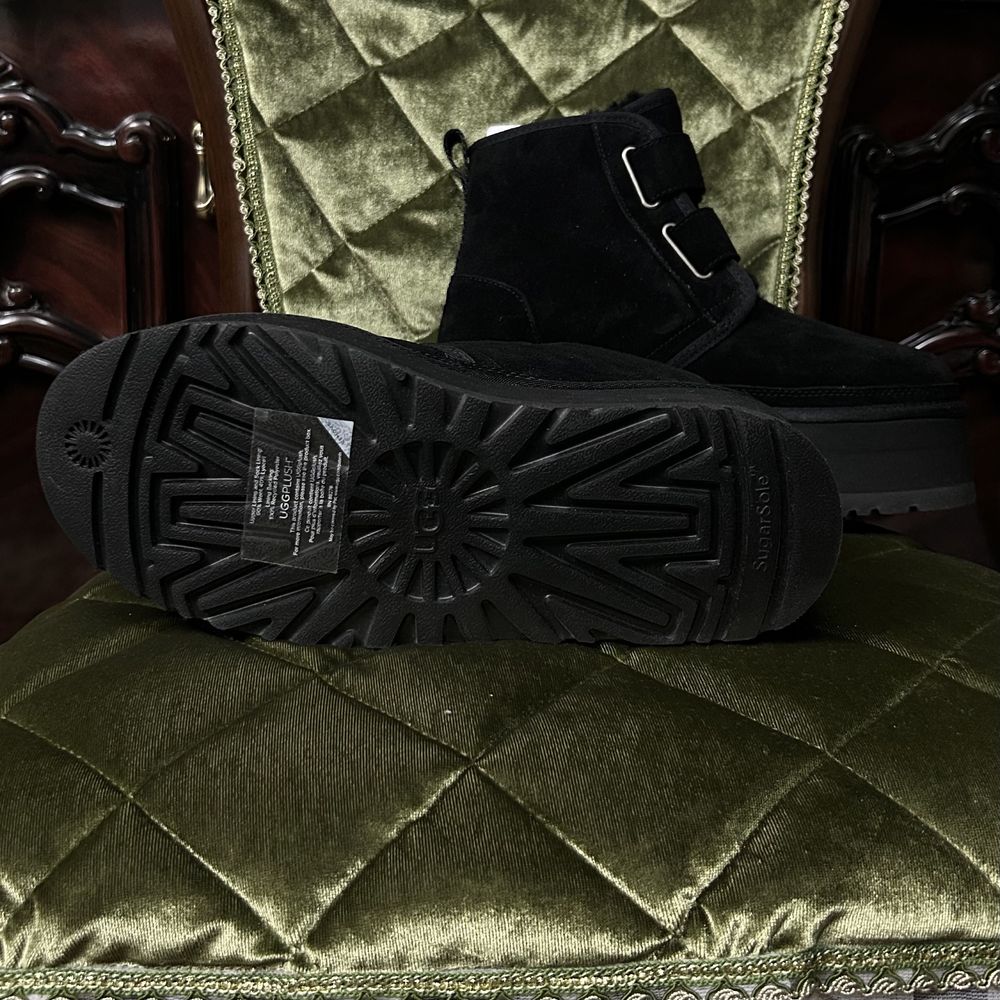 Чёрные Ugg ньюмелы на платформе(оригинал)