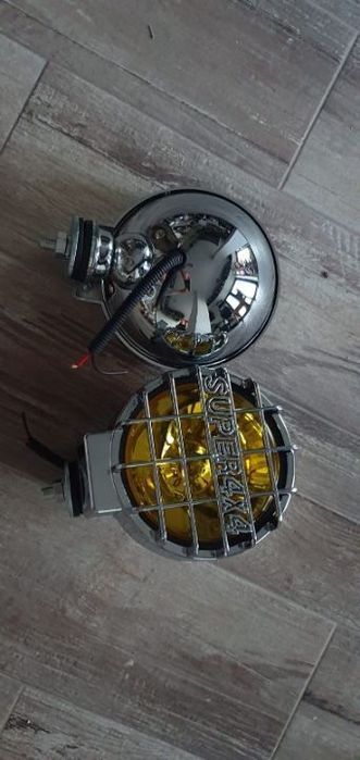 proiectoare cromate ceata galbene cromate set 2 bcati