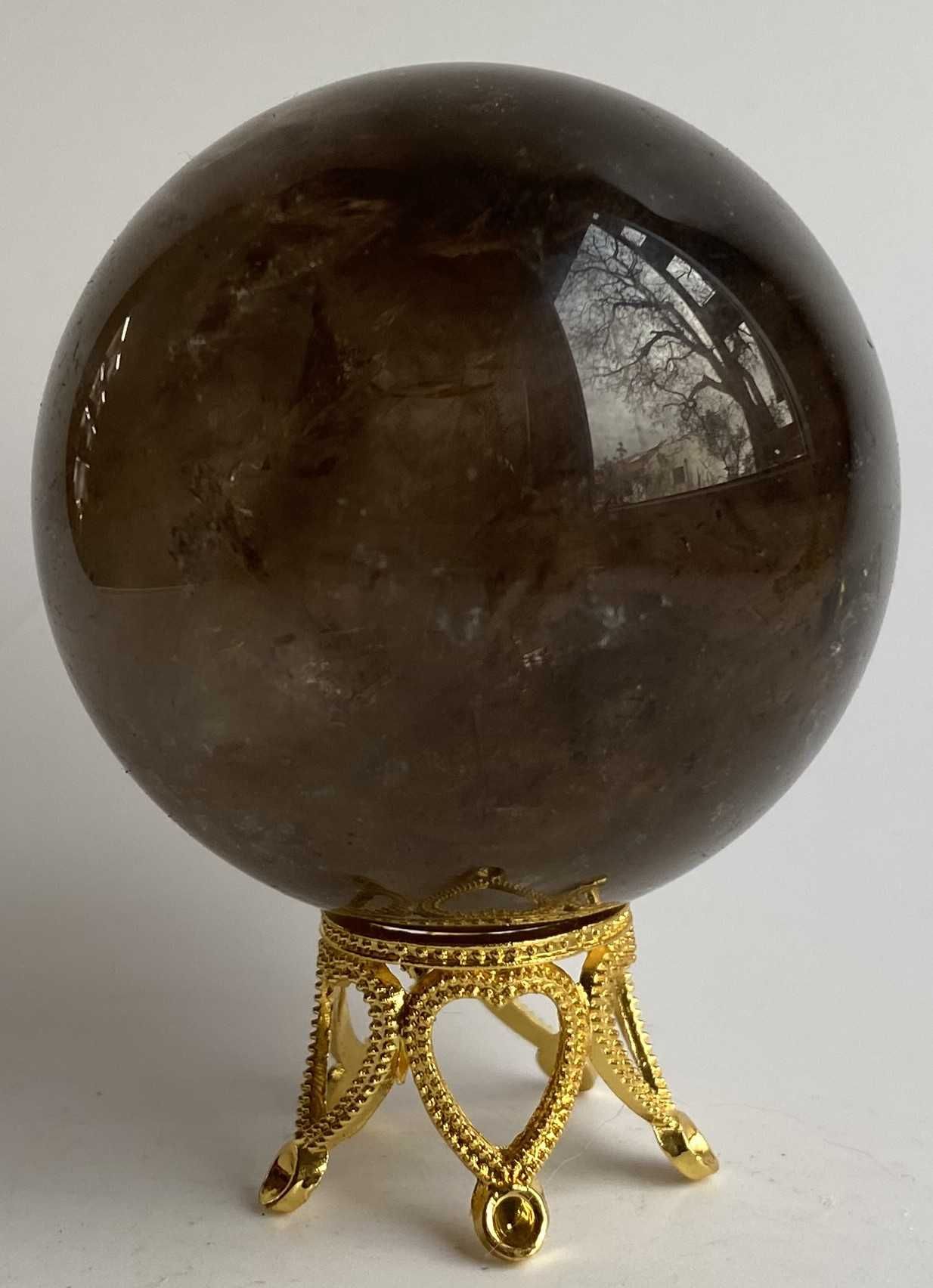 Cristale/Minerale - Cuart Fumuriu- sfera piatra semipretioasa