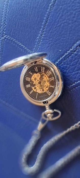 Ceas de buzunar clasic schelet | Akribos XXIV AK609 - Eleganță