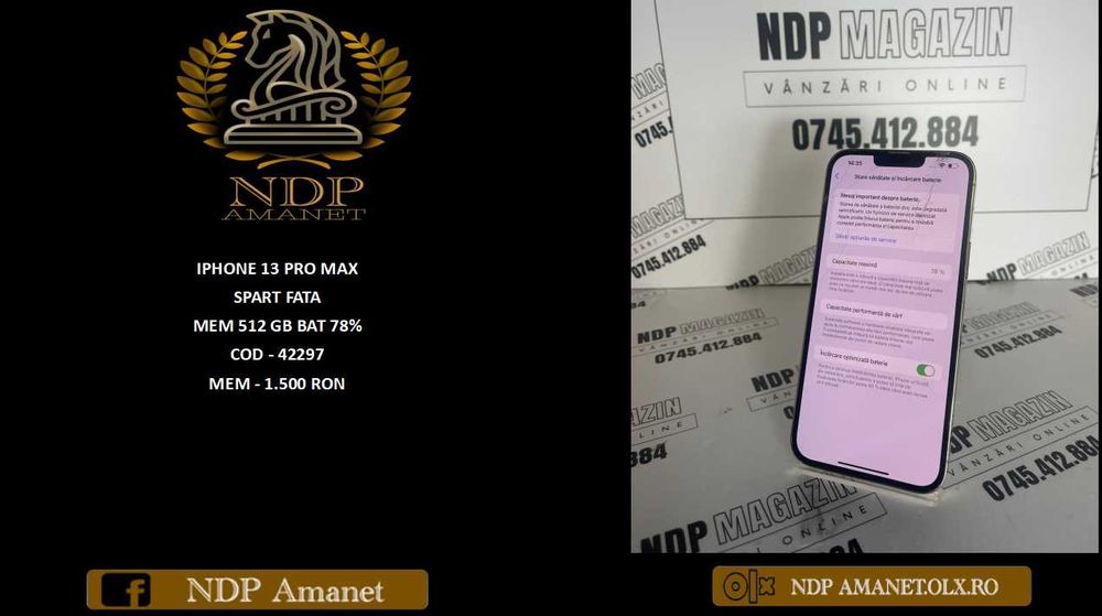 NDP Amanet NON-STOP Bld.Iuliu Maniu 69 IPHONE 13 PRO MAX  (42297)