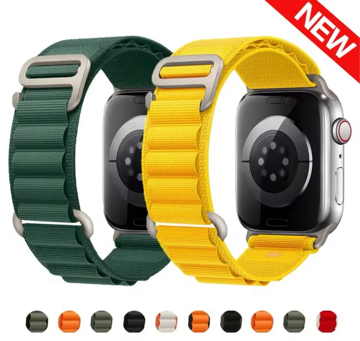 Curea Husa Material Textil Elastic Clips Incarcator Ceas Iphone Apple