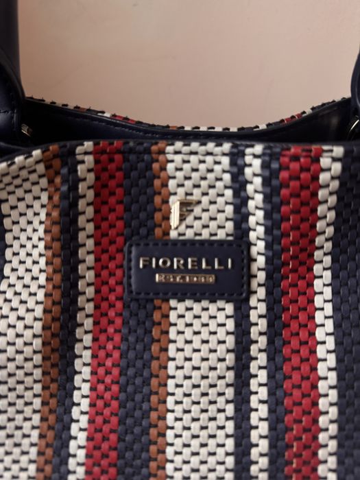 Чанта Fiorelli голяма синьо бяло червено