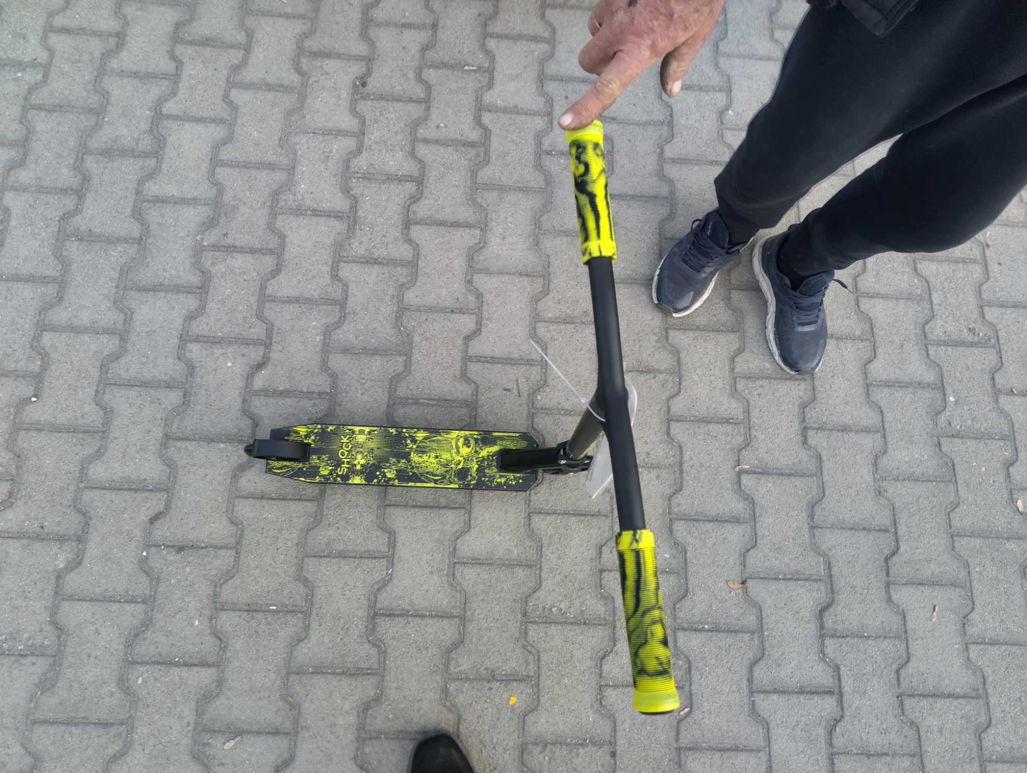 BYOX Детска тротинетка stunt SHOCK жълт