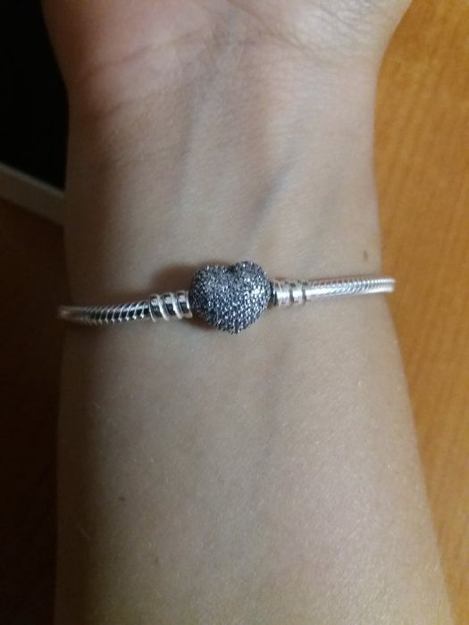 Bratara PANDORA inima pave originala nou cutie cadou