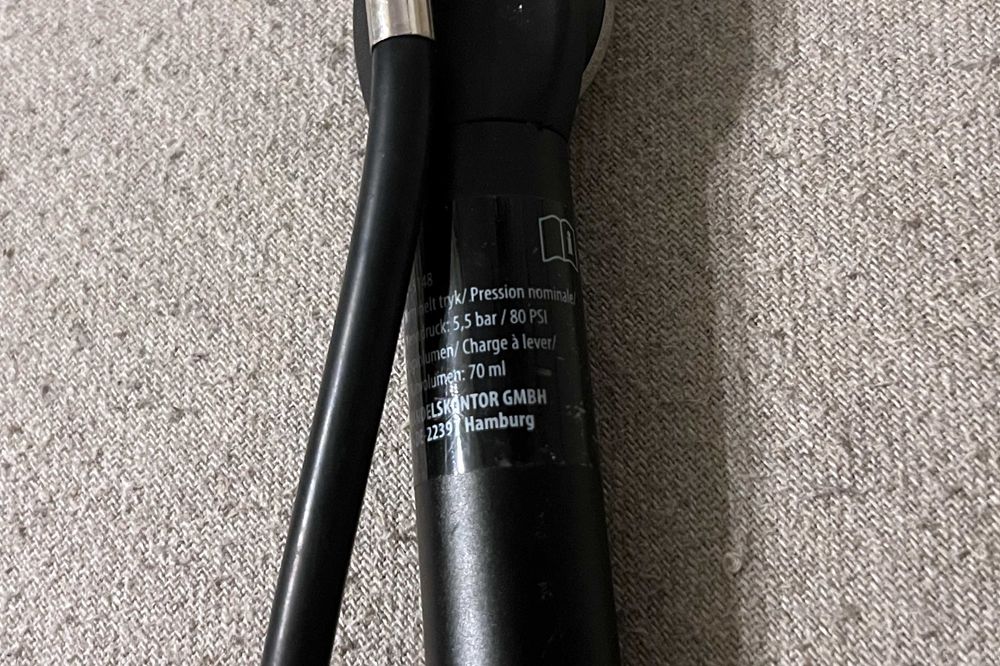 Pompa bicicleta Crivit cu manometru presiune 5 5 bar compacta portabil