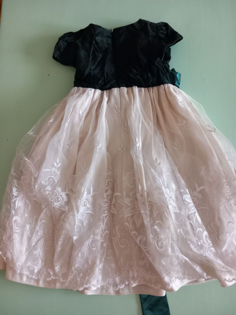 Rochiță "Cinderella " catifea verde