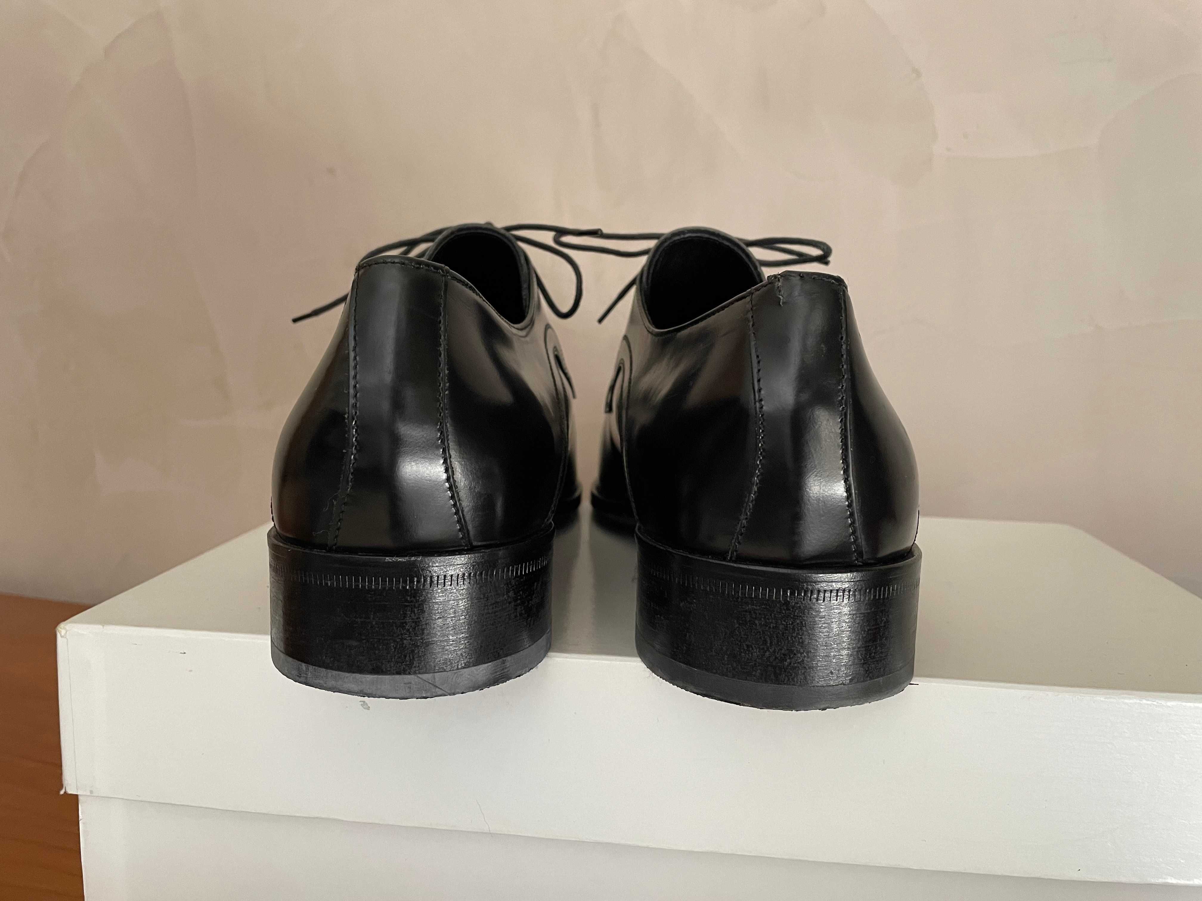 Pantofi eleganti cu siret, din piele neagra, Joop!, marime 44