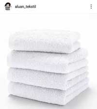 Махровые белые полотенца, банные  70*140
