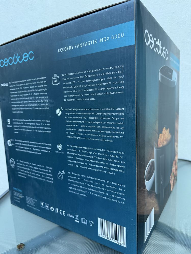 Fripteuză cu aer Cecotec Cecofry Fantastik Inox 4000 Sigilat N