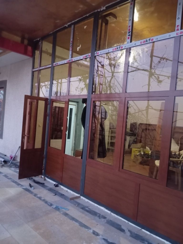 Akfa eshik veranda vitrashlar yasaberiladi