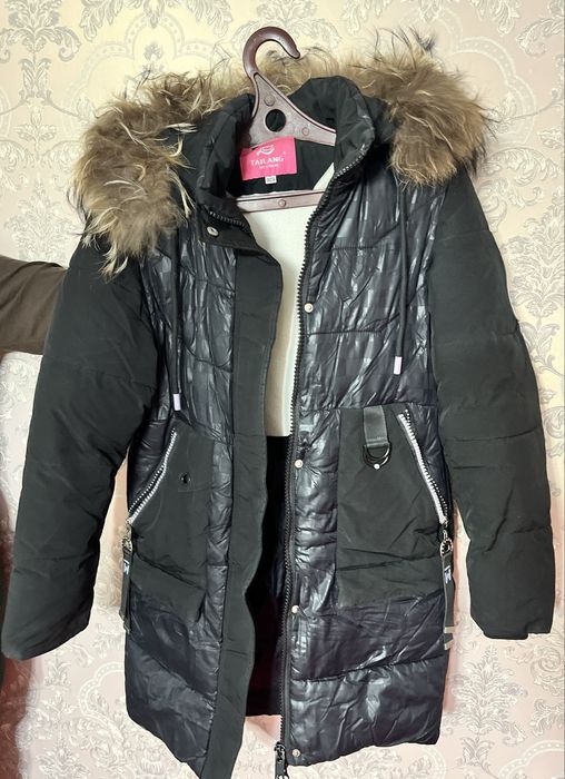 куртка зимняя детская на 9-10 лет!