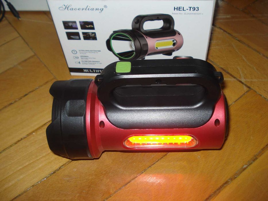 Lanterna de mana 30w cu acumulator 20000 pentru drumetii pescuit