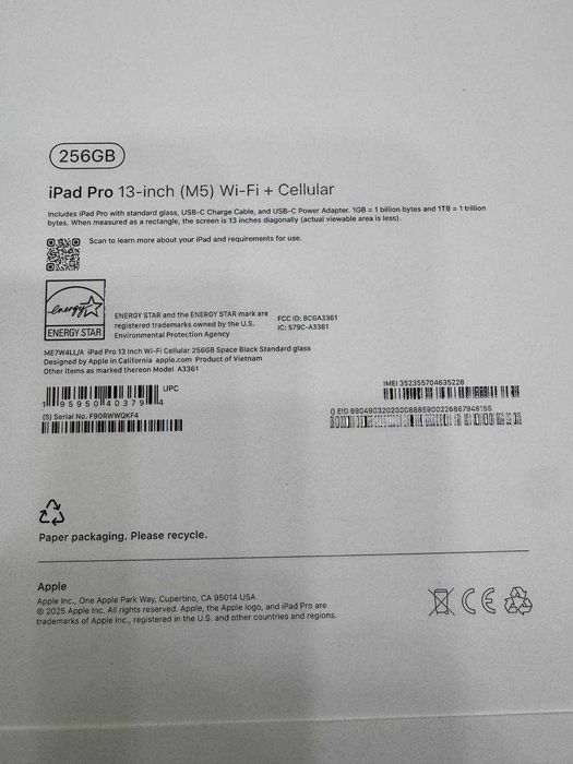 iPad 13 Pro M5 256gb