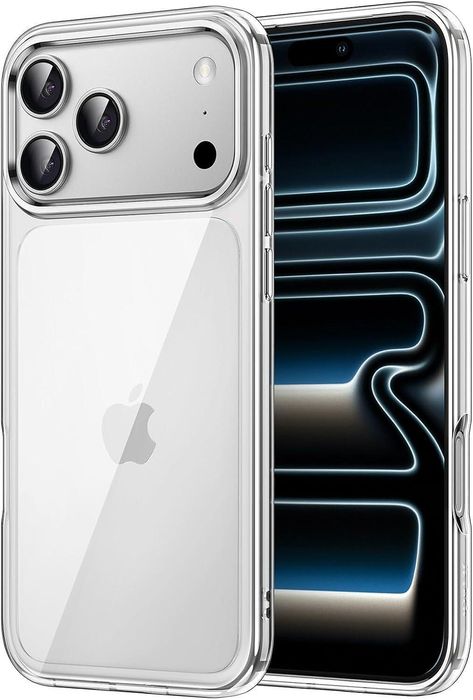 Прозрачен кейс space case за apple iphone 17 pro