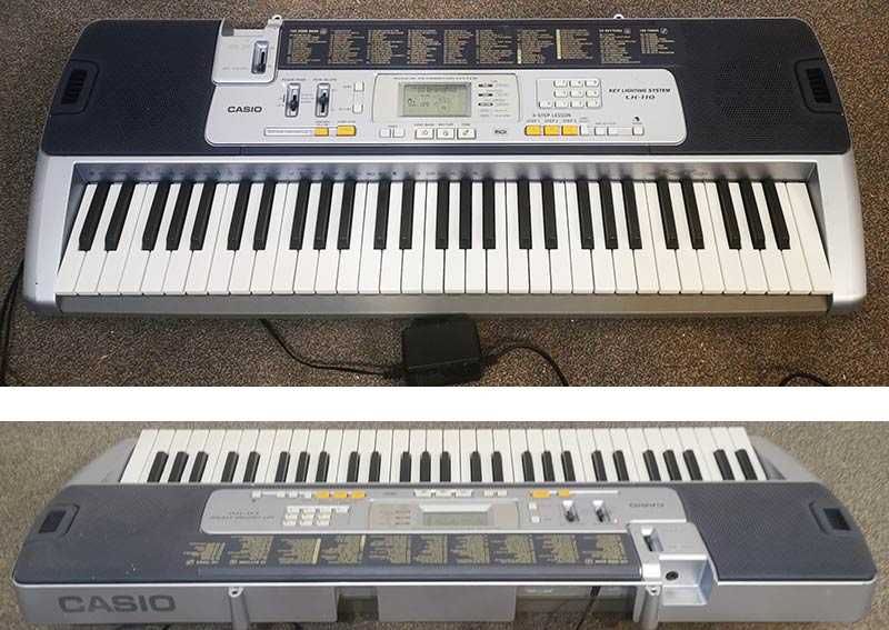 компютърна миди клавиатура CASIO LK-110 синтезатор с 5 октави