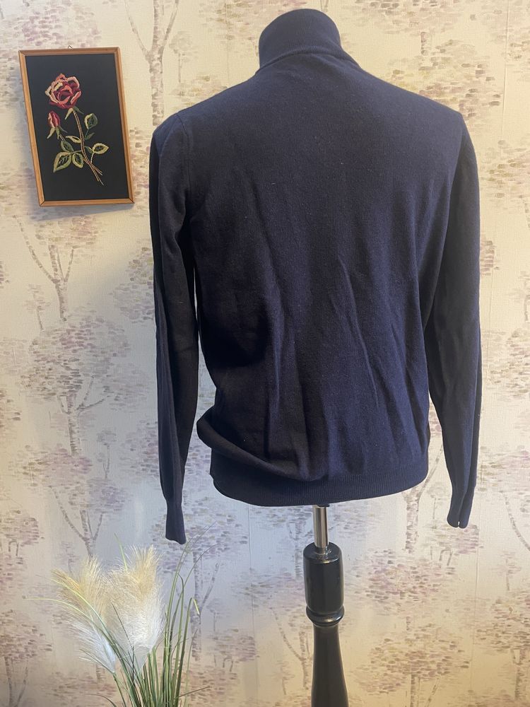 Jerseu barbati lana merino si cashmere Blue Stone L/XL