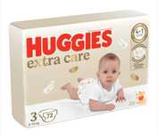 Scutece Huggies Extra care 3, 6-10 kg, 72 buc