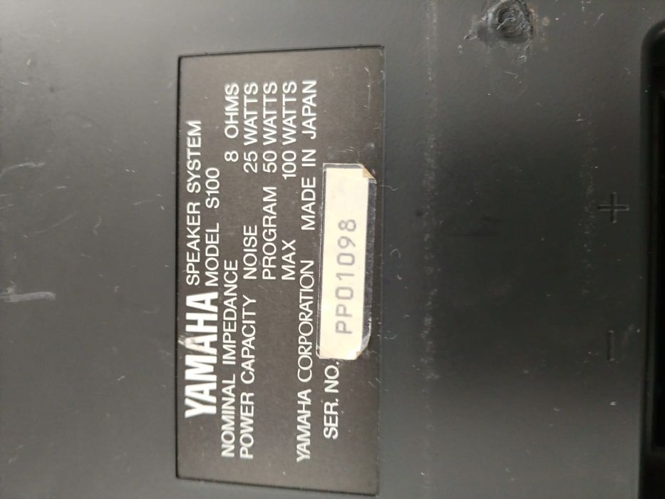 Yamaha S100 Boxe monitoare studio Technics Sony Aiwa JVC