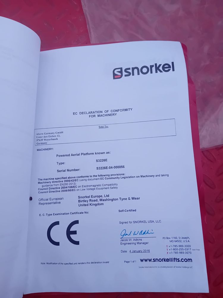 Nacela electrica Snorkel
