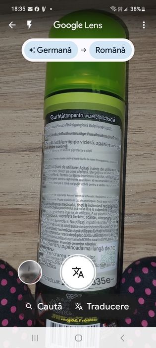 Spray Curatare Vizor si Casca 250 ml nou MS27 Moto