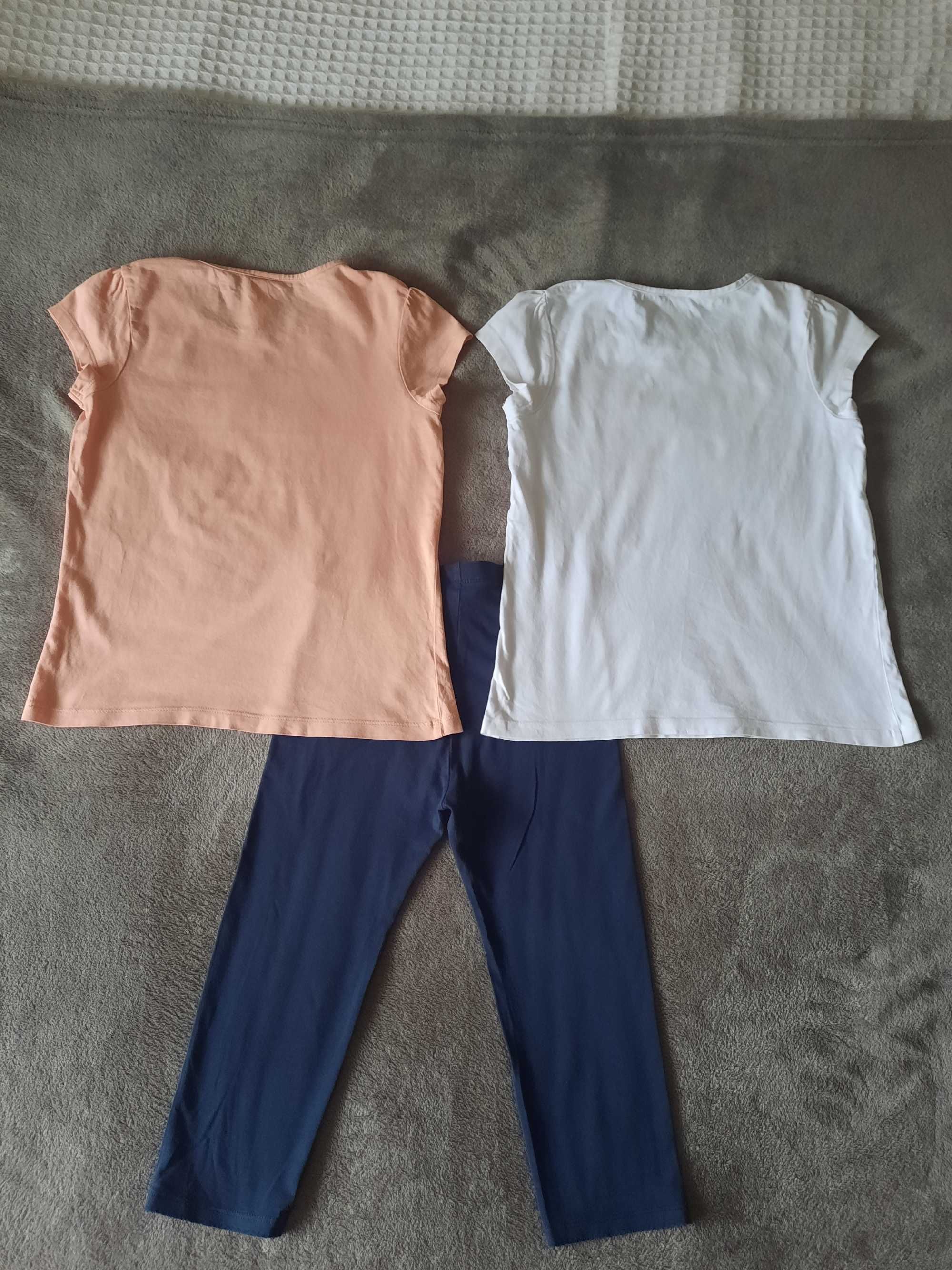 Set tricouri C&A pantaloni H&M 9 10 ani 140cm
