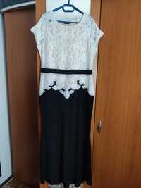 Rochie alb/negru, marimea 48