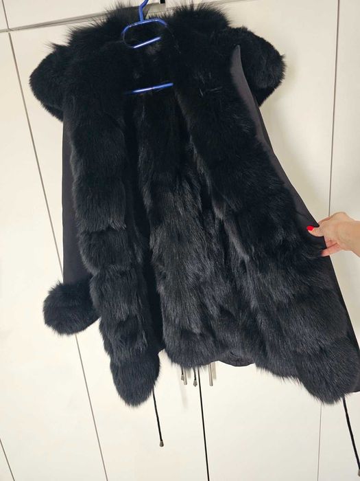 Палто от естествен косъм (лисица)