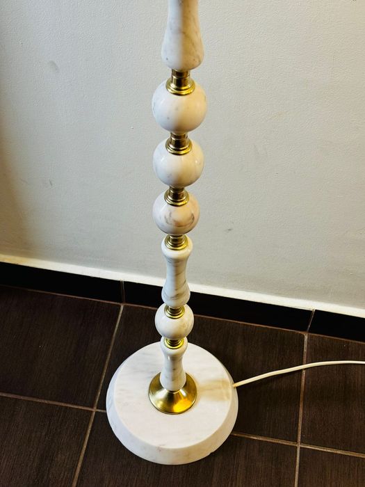 Lampadar marmură & alamă – unicat Grecia, lux, stare perfec