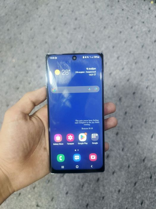 Samsung note 10 5g arzon narxda