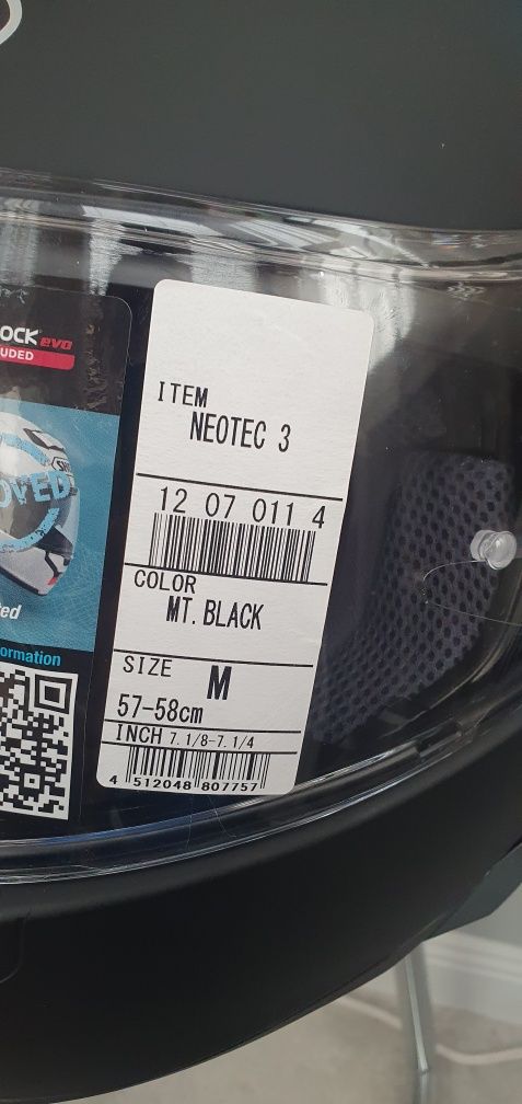 Shoei neotec 3 M Matt Black