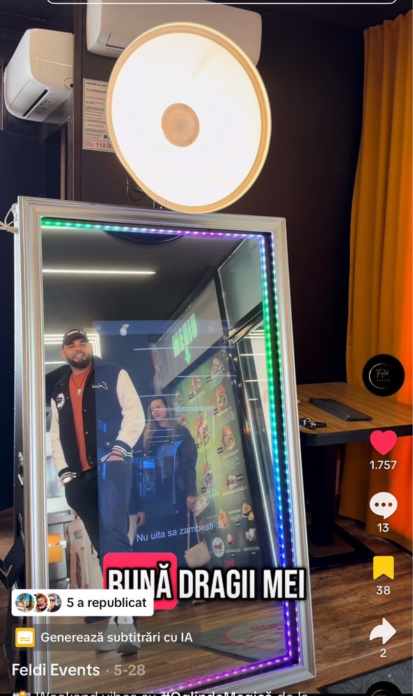 Oglinda magica / cabina foto