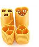 Set conectori MT60 3 pini mufa MT60 mama / tata + carcasa protectie