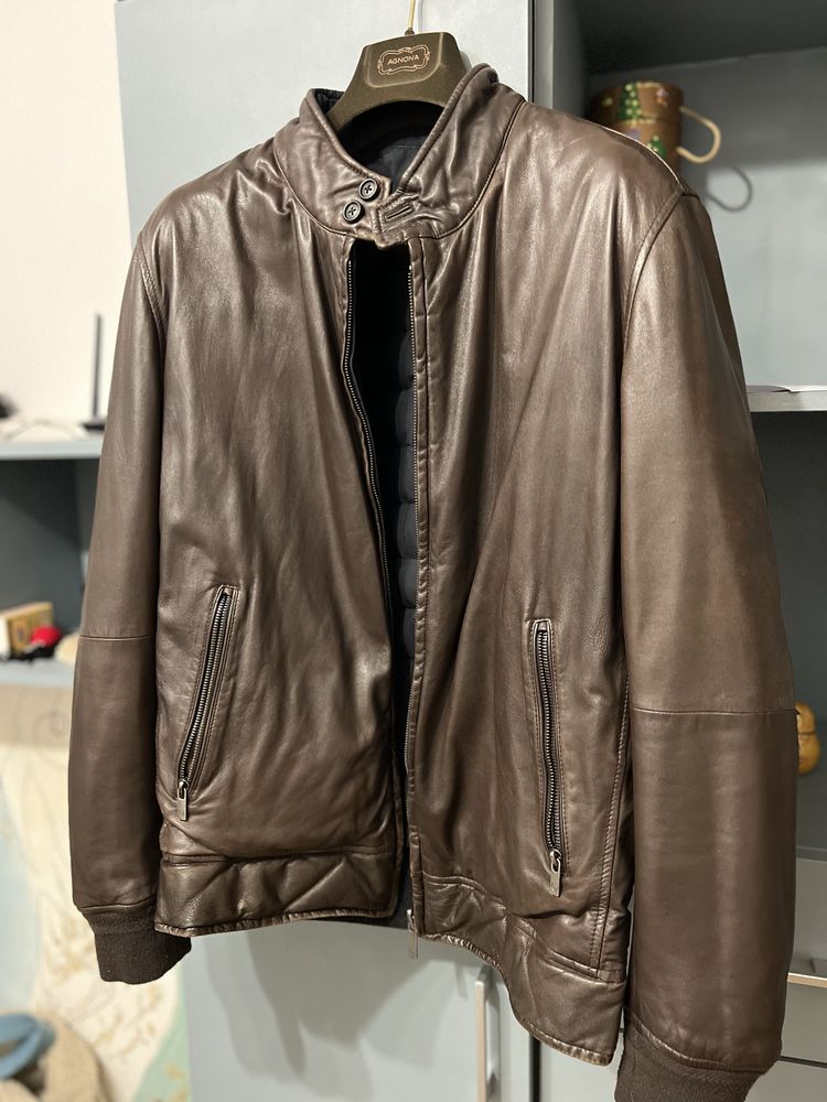 Geacă de piele reversibilă Massimo dutti, mărimea L