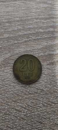 Monedă 20 lei 1992