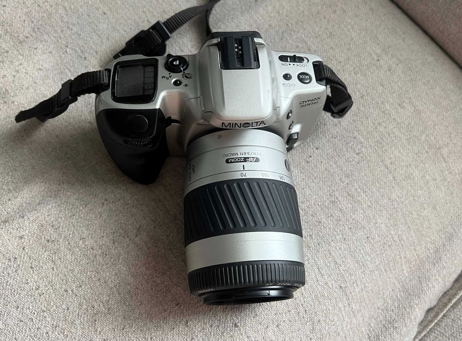 Minolta Dynax 500si + obiectiv Minolta AF Zoom 70–210mm f/4.5–5.6