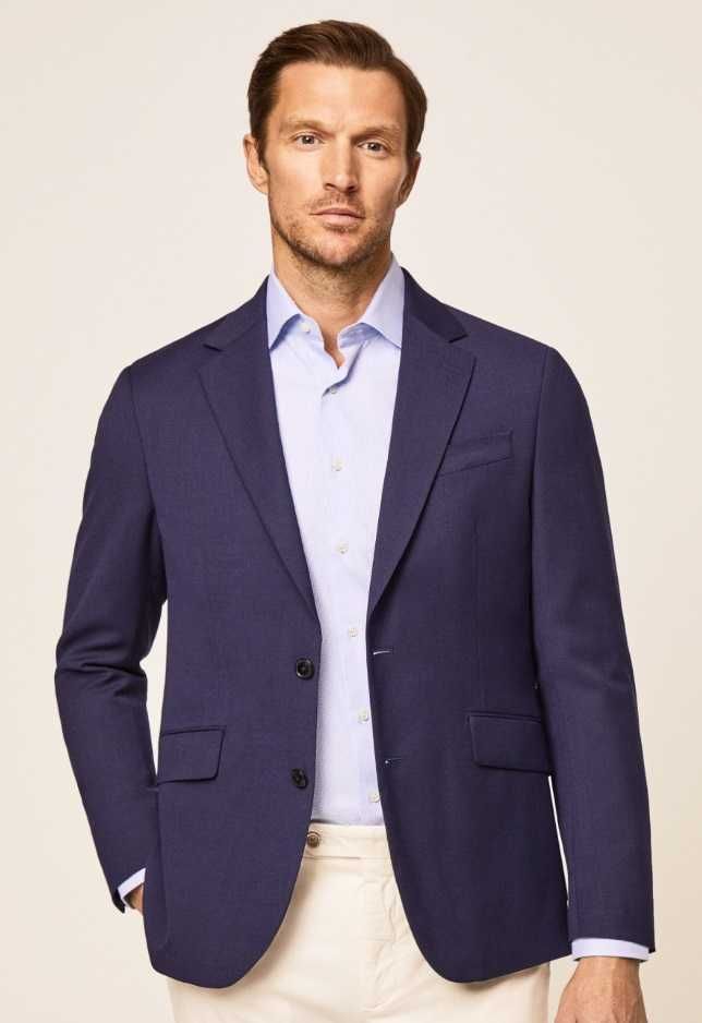 Sacou blazer slim 40 L de lux Hackett lana super 120's navy