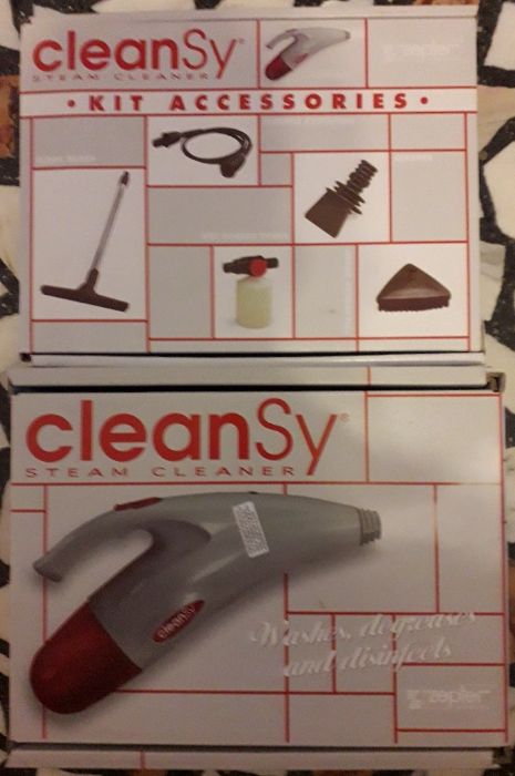 Aspirator portabil cu abur echipat cu accesorii Zepter Cleansy