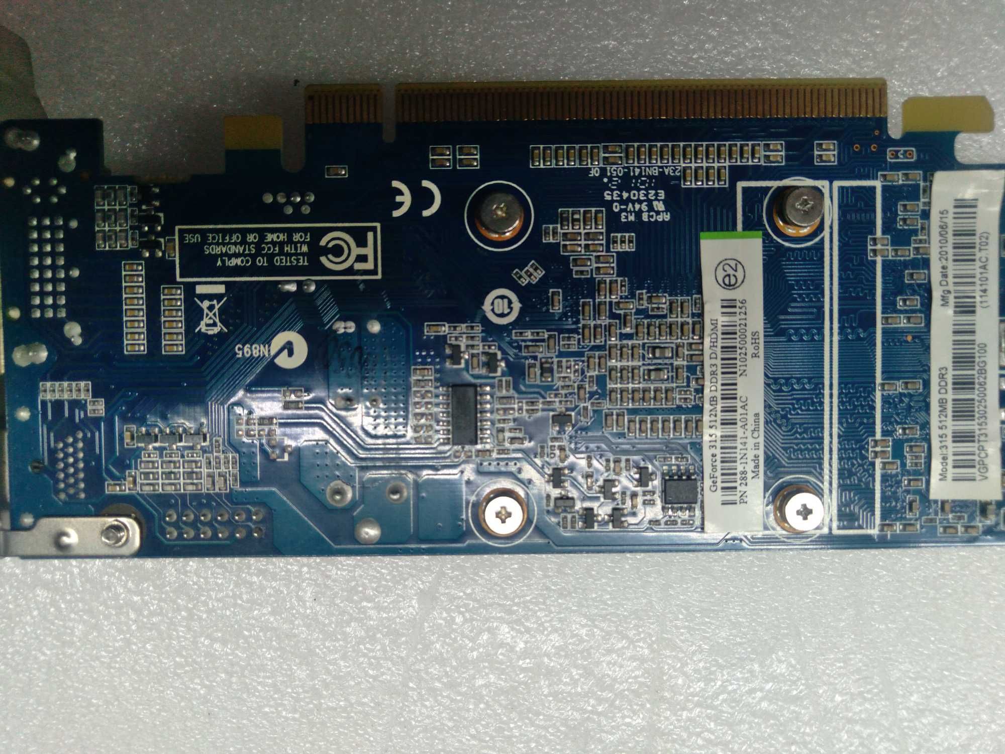 ZOTAC GeForce GT 315 512MB DDR3 PCI-e  LOW PROFILE для миникомпьютера