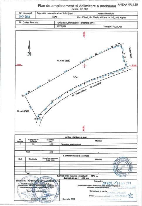 Vand LOTURI teren intravilan Pitesti - zona Darzu (Cez Pitesti)