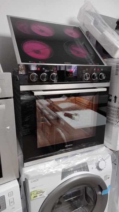 A+ Фурна за вграждане + керамичен плот Siemens-Сименс 71 литра