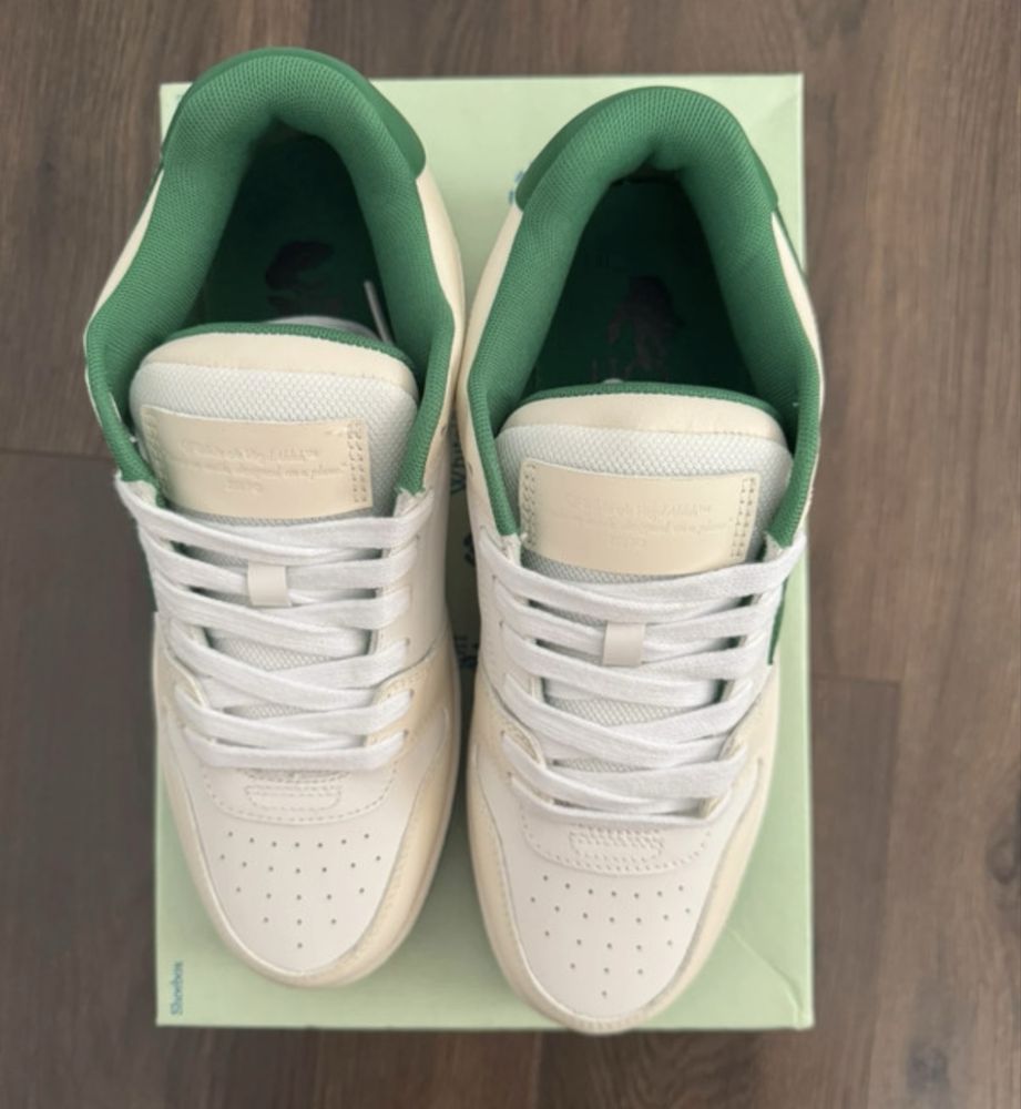 Adidași Off-White Out Of Office Green/White - mărimea 42