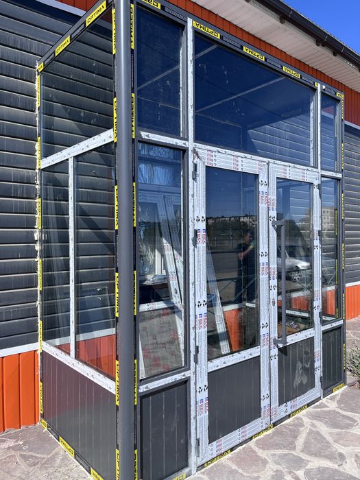 Пластик алюминий окно