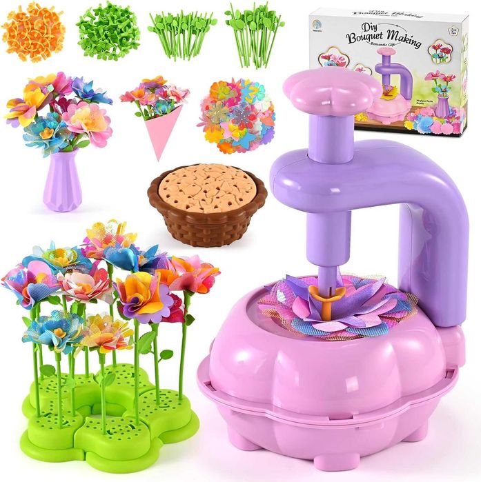 BlueSwan Направи си сам букети от плат с цветя за деца 4-12 години