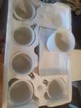Set cesti de cafea portelan noi,  cadou capsule Jacobs
