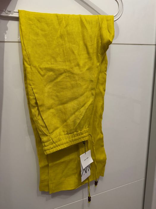 Прав, широк панталон - 100% лен