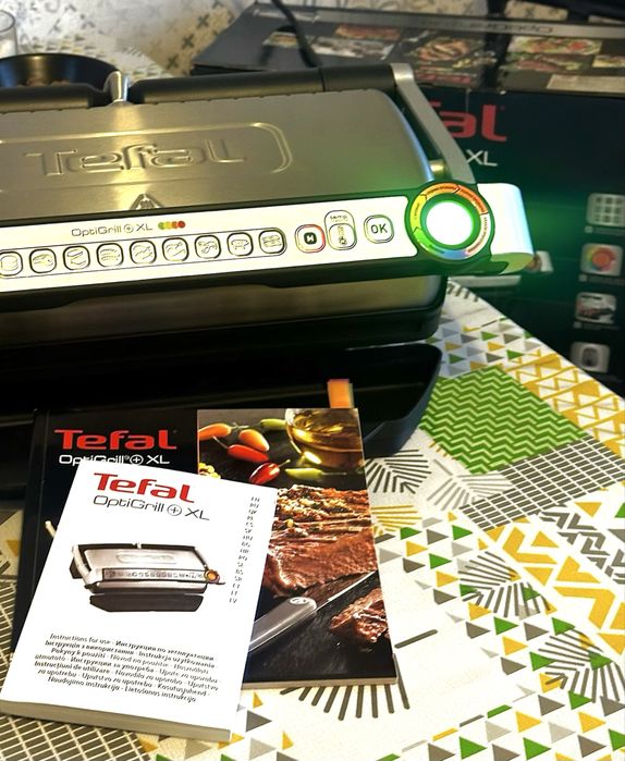 Новый ! Умный Электро Гриль Tefal OptiGrill + XL